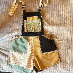 Handmade Patchwork Overalls